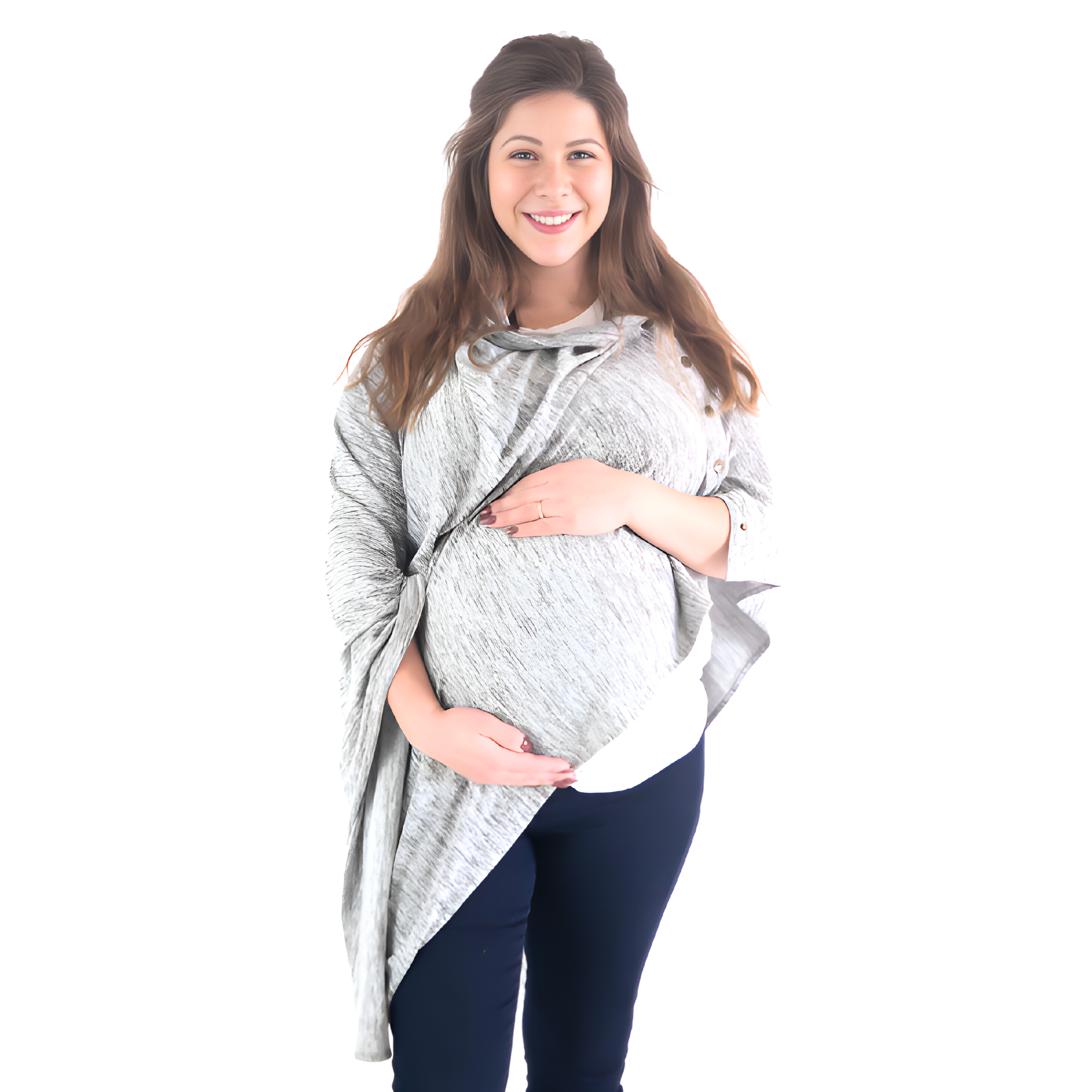 MATERNITY SNAP WRAP - CHARCOAL