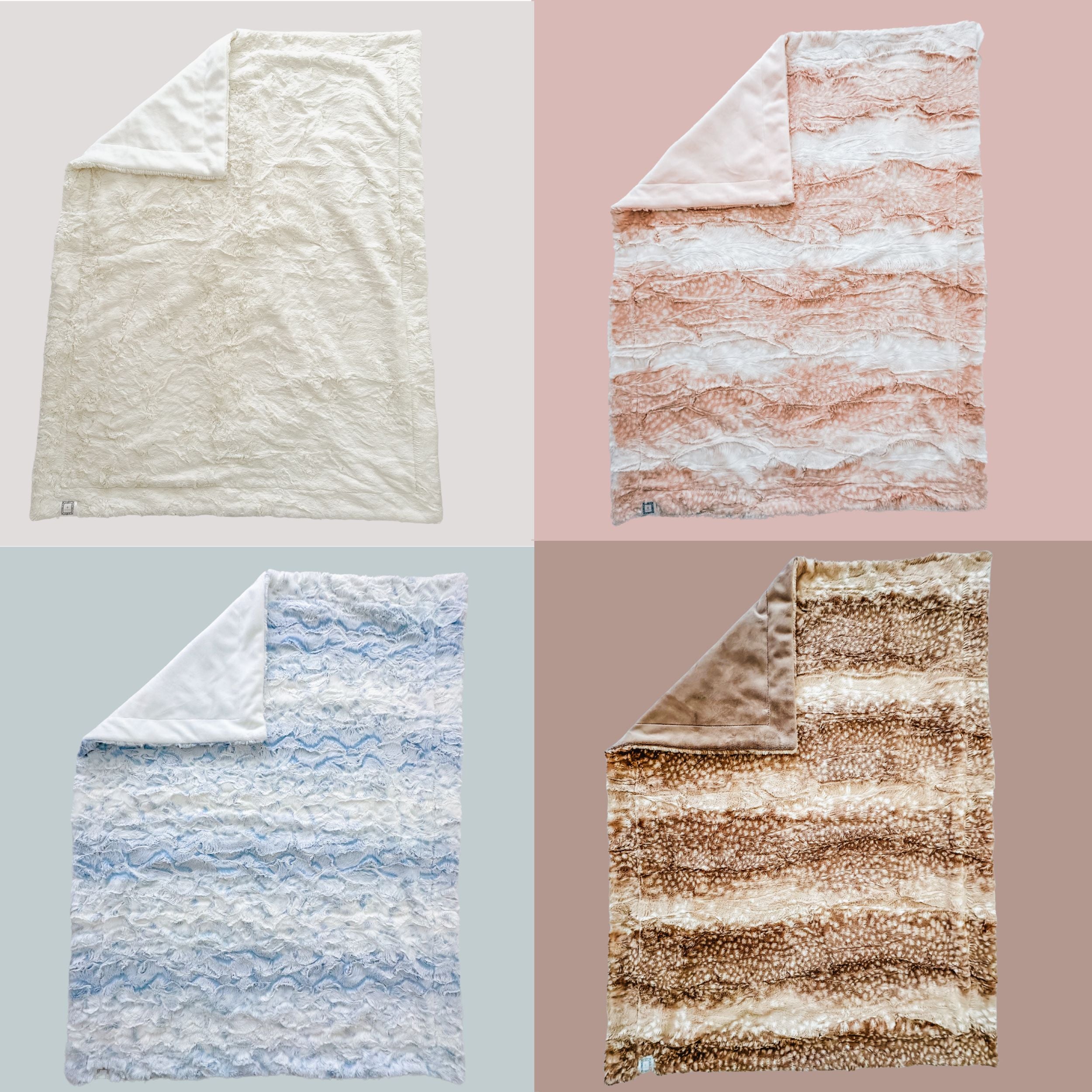 LUNA PLUSH LUXIE KIDS BLANKETS - BLUSH