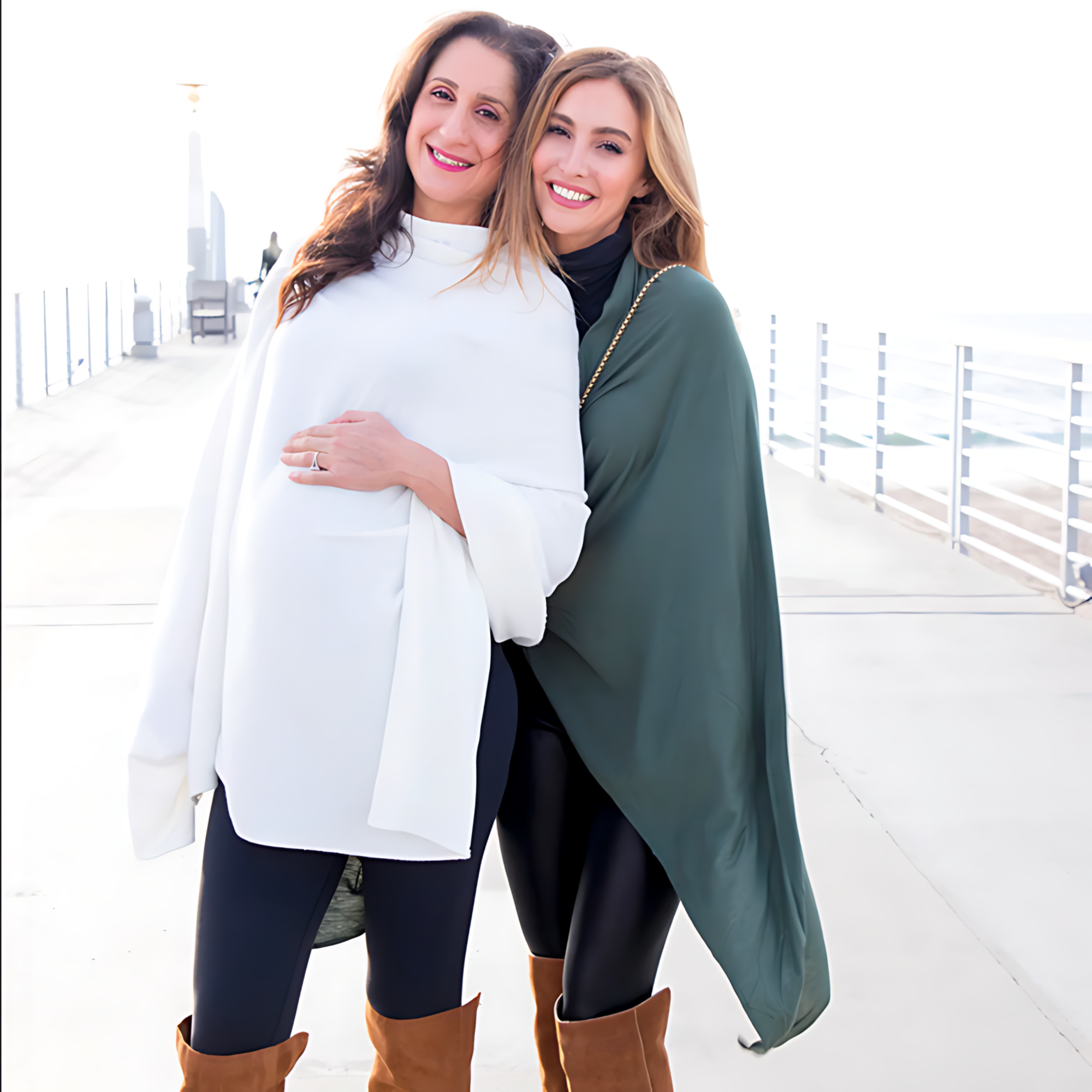 MATERNITY SNAP WRAP IVORY