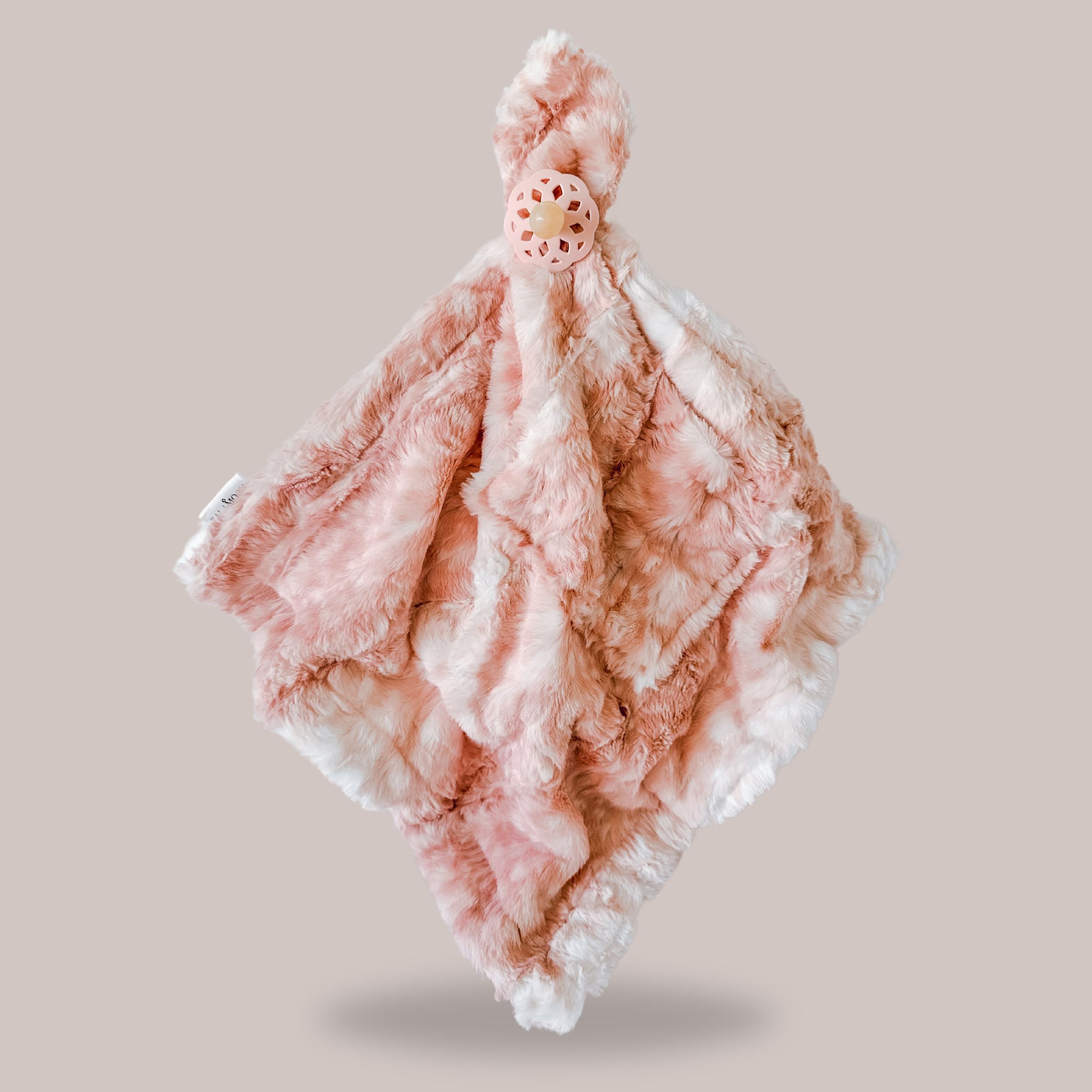 MINI LUNA PLUSH LUXIE POCKET BLANKETS - BLUSH