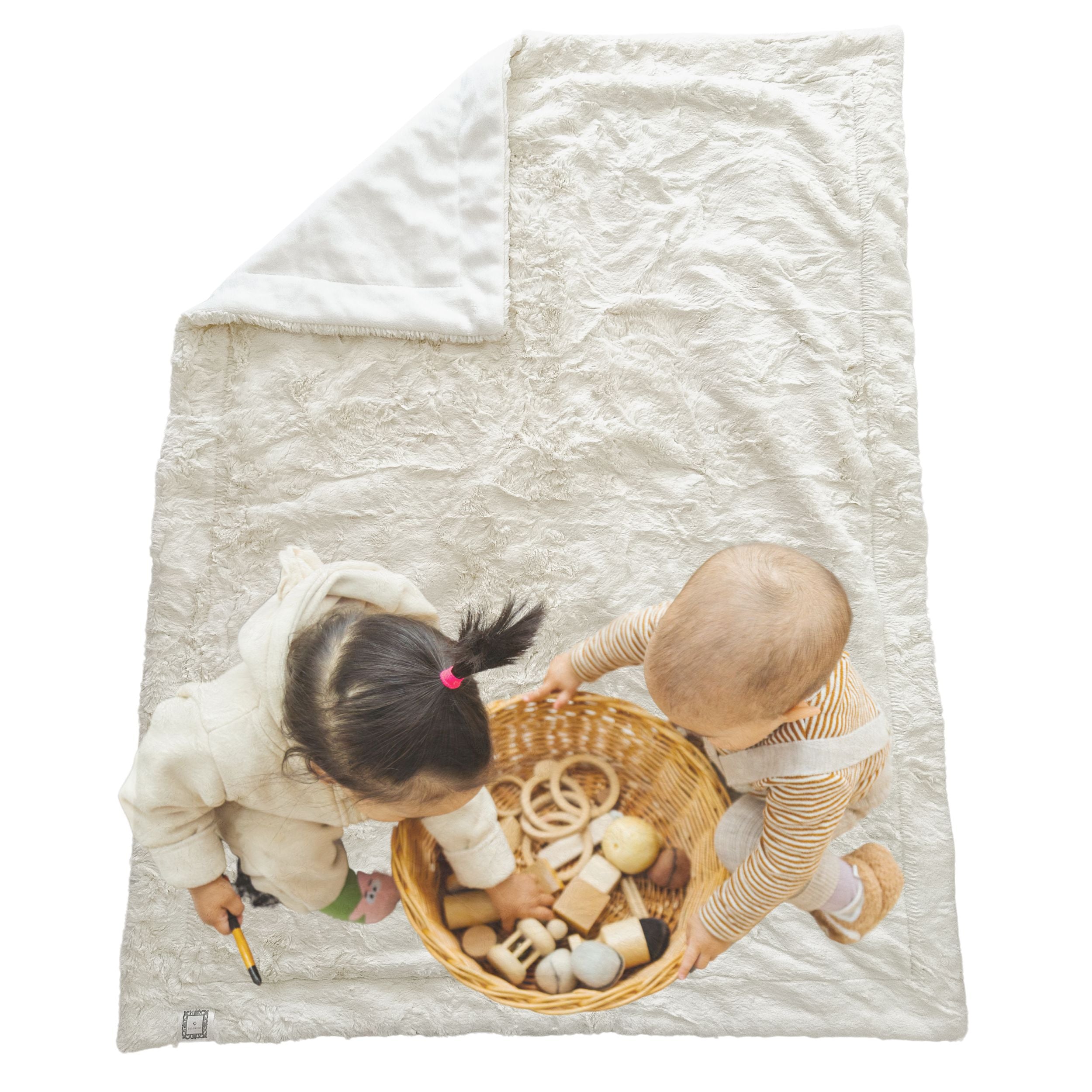 LUNA PLUSH LUXIE KIDS BLANKETS - IVORY