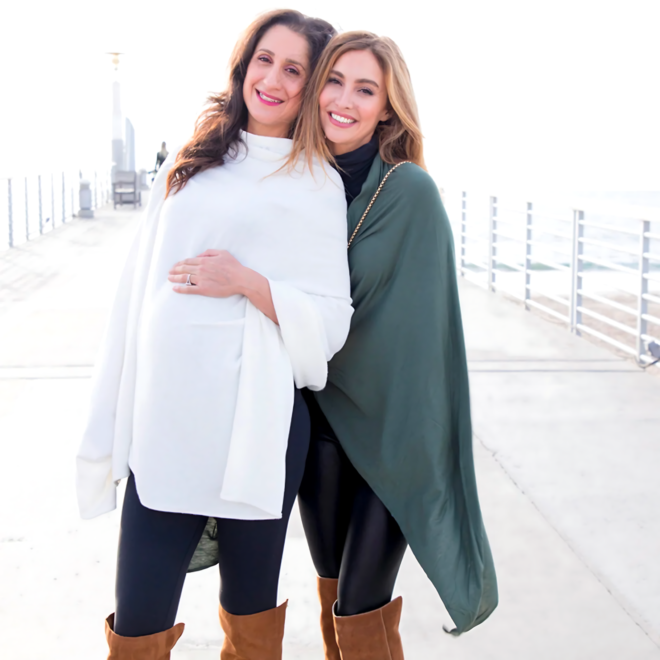 MATERNITY SNAP WRAP - GREEN