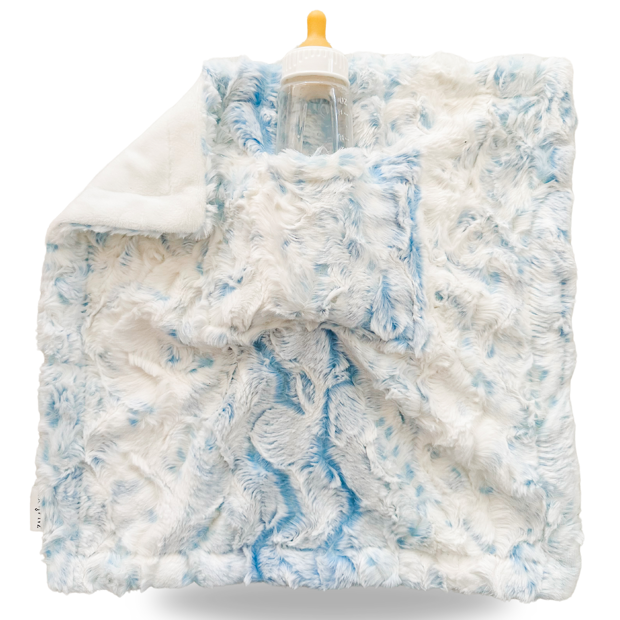 MINI LUNA PLUSH LUXIE POCKET BLANKETS - CLOUD