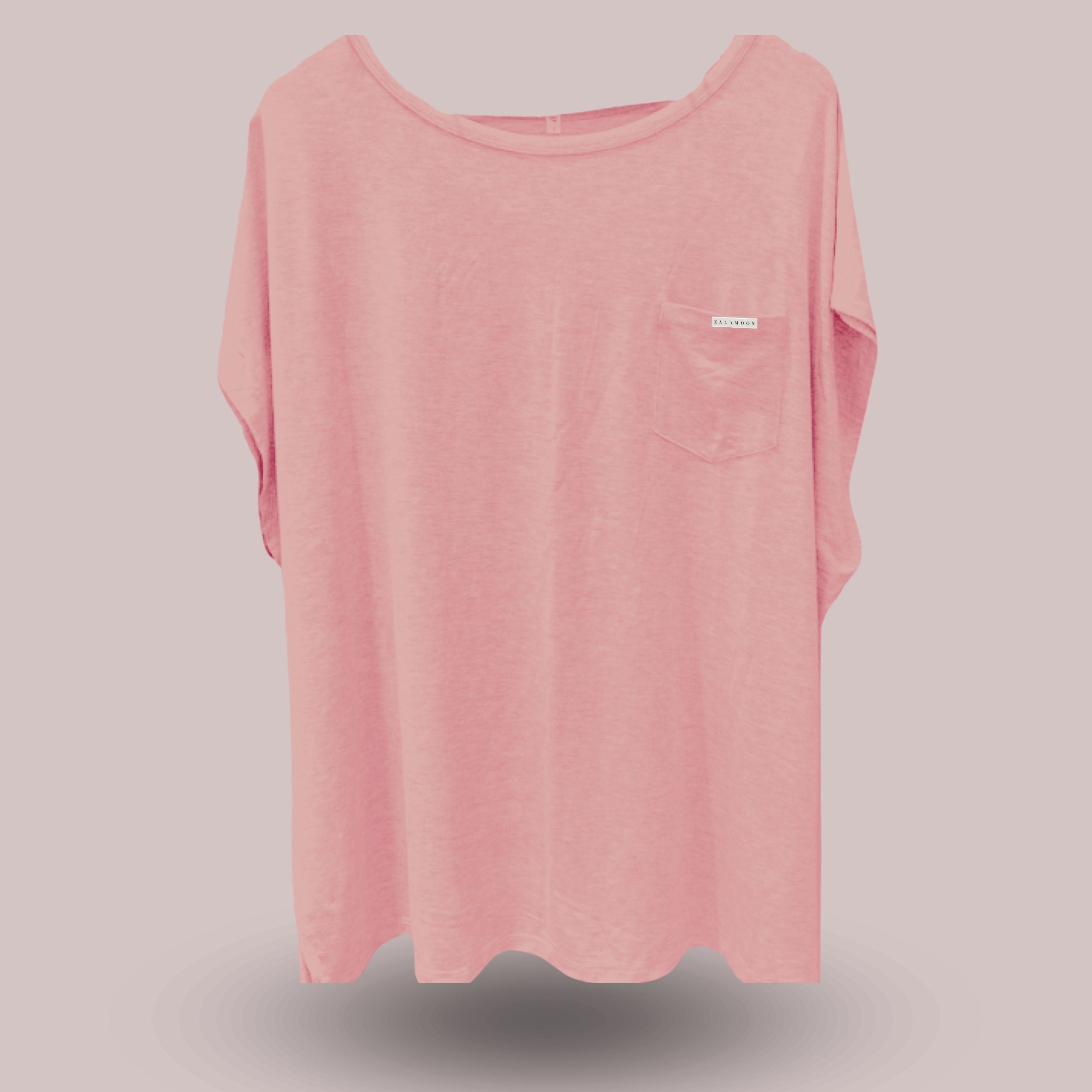 NURSING POCKET TEE SHIRT - NUDE