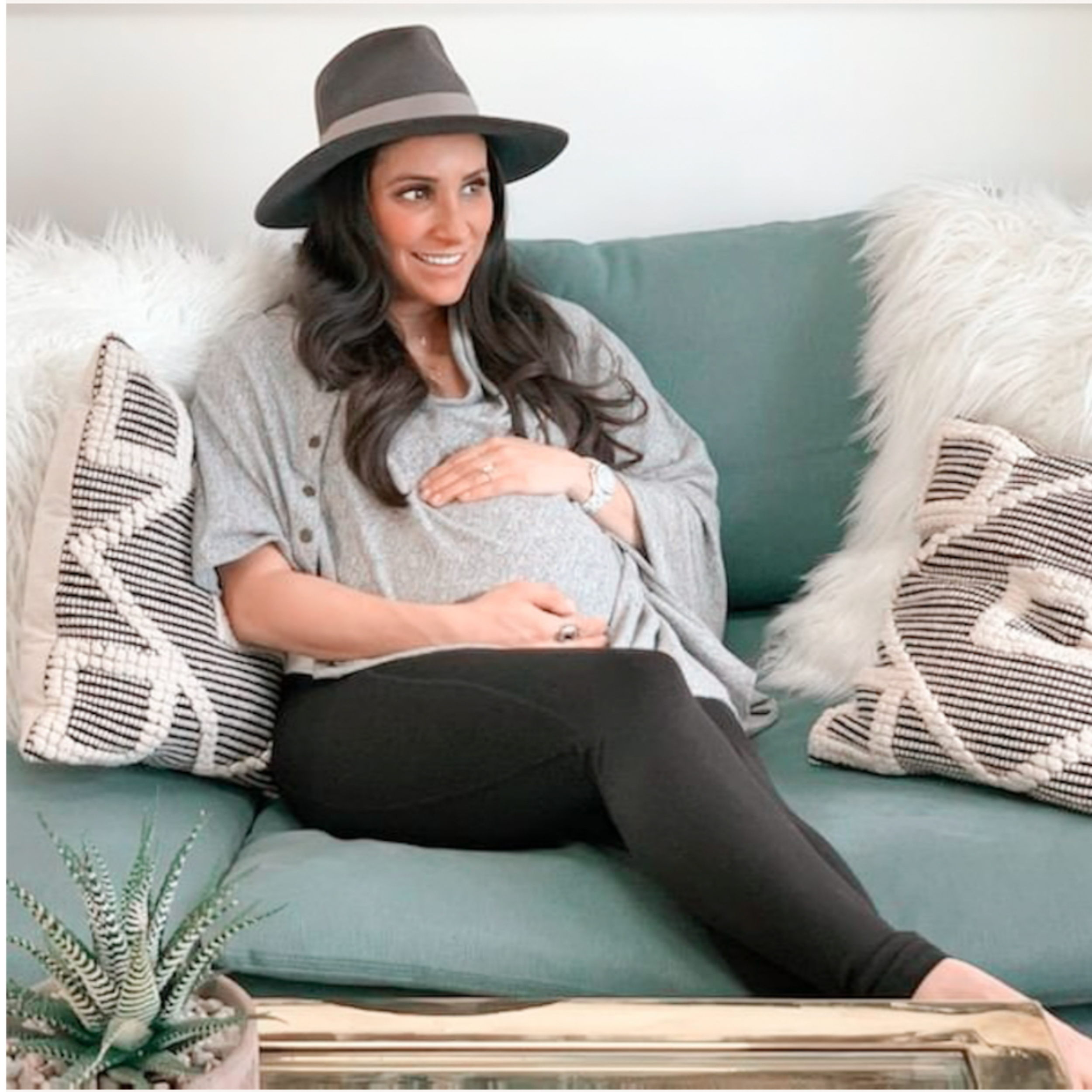 MATERNITY SNAP WRAP - CHARCOAL