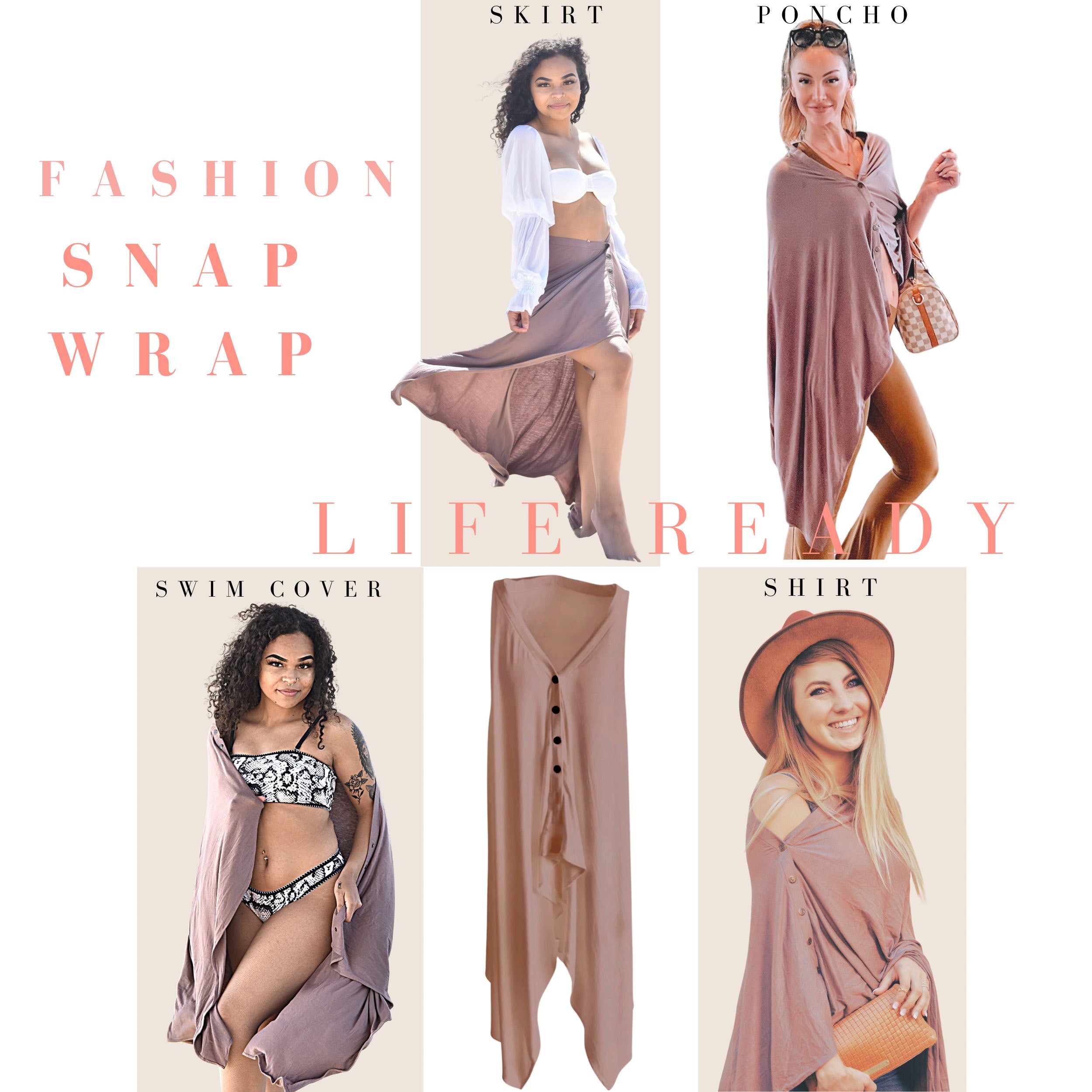 MATERNITY SNAP WRAP - NUDE