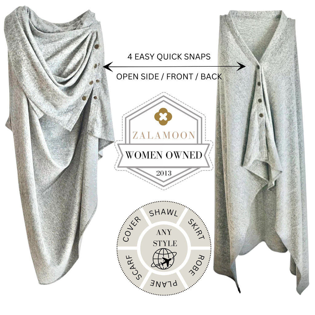 MATERNITY SNAP WRAP - CHARCOAL