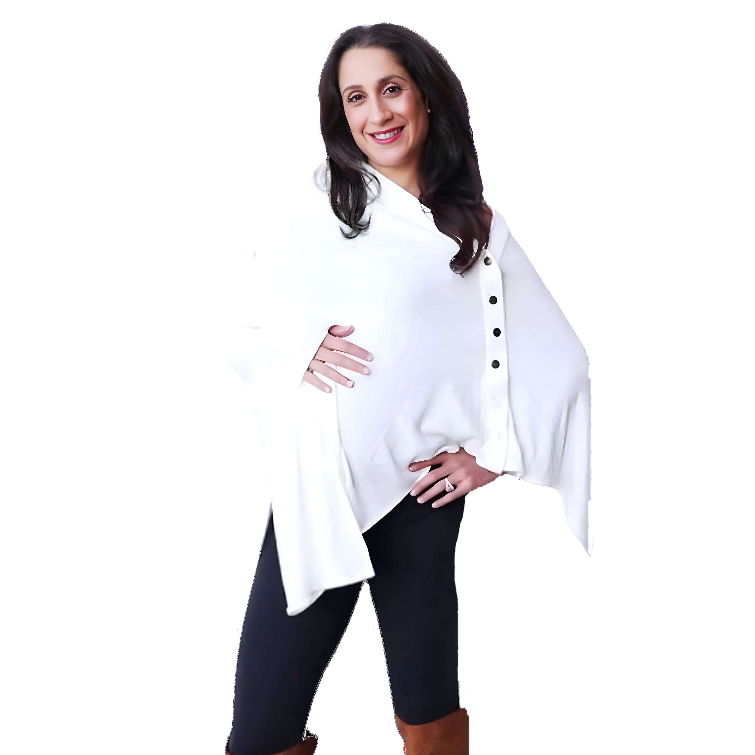 MATERNITY SNAP WRAP IVORY